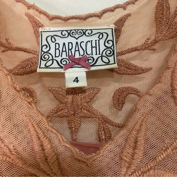 Anthropologie Yoana Baraschi At Dusk Dress Mauve Lace Sleeveless V-neck Mini 4 - Picture 16 of 16